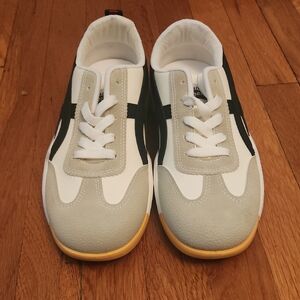 White and Gray Sneakers